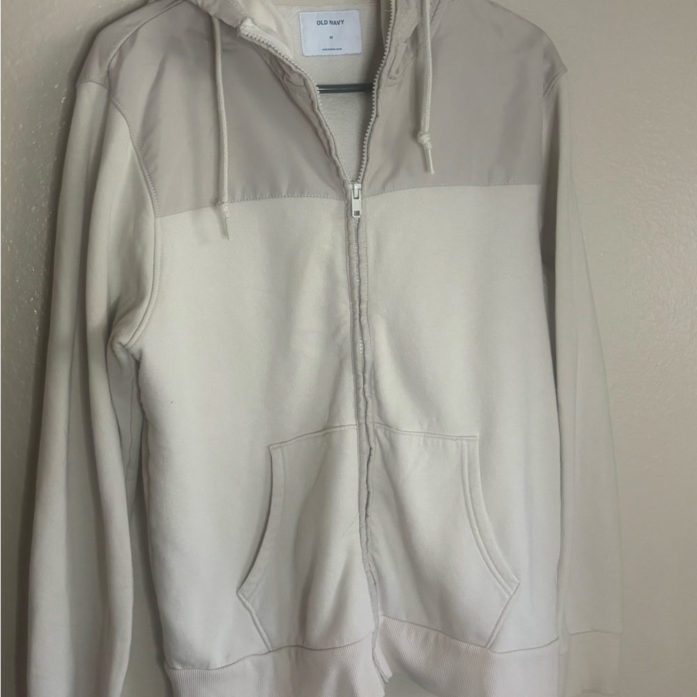 Old Navy Cream Zip-Up Hoodie